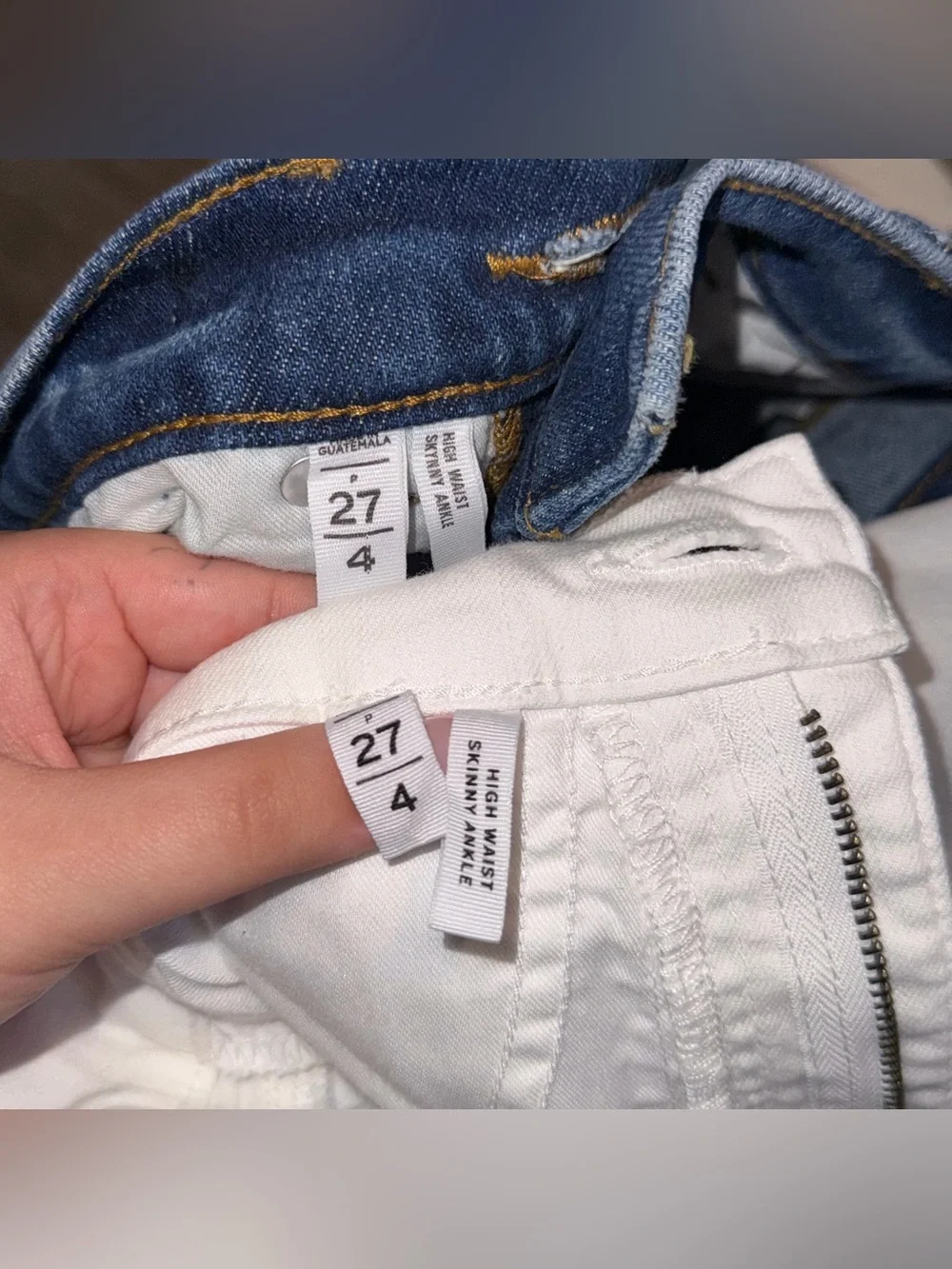 LOFT Set of 2 High Waist Skinny Ankle Jeans Size 4 - Picture 2 of 4